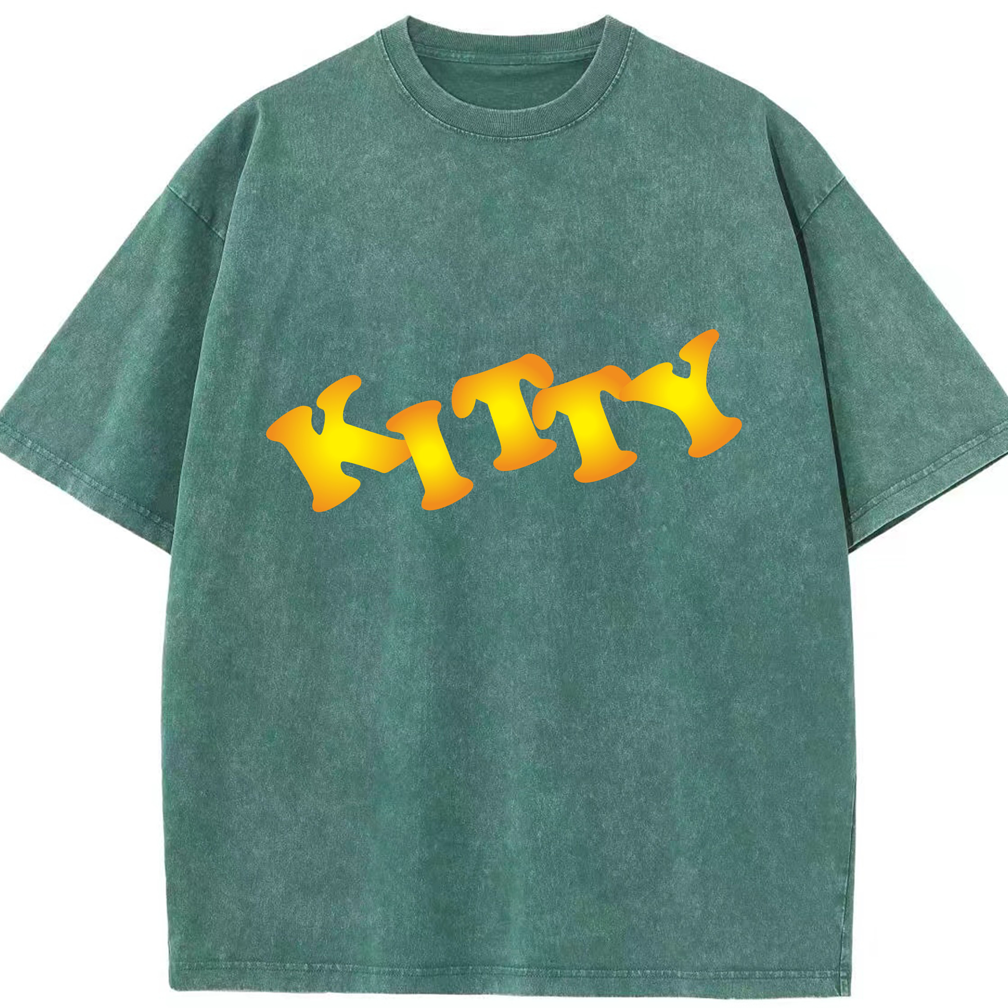 （画像用） Hello Kitty ハローキティ 綿100% ヴィンテージ風 半袖Tシャツ（フロントプリント）